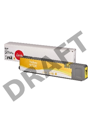 Струйный картридж Sakura F6T83AE (№973X Yellow) для HP, желтый, 110 мл., 7000 к.