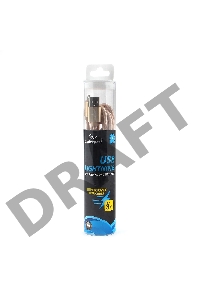 Кабель Cablexpert для Apple CC-U-APUSB02Gd-3M, AM/Lightning, серия Ultra, длина 3м, золотой, блистер