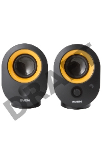 Колонки SVEN 316, черный {2.0, 2 х 2 W RMS, 100-20000Hz}