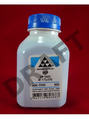 Тонер HP CP 1025/M 175/275 Cyan, (фл.30г.) AQC фас. Россия