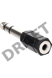 Переходник Telecom (TA1950)  Переходник аудио 6.35мм M (штекер) --> 3.5мм F (гнездо)