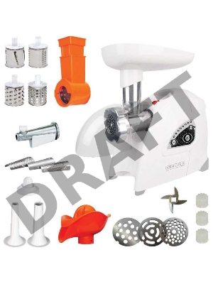 Мясорубка АКСИОН М42.02 БелыйМаксимальная мощность 1700 Вт; C электронной панелью управления, максимальная производительность до 120 кг/час; Отсек для хранения принадлежностей и сетевого шнура. Удобная ручка. Вертикальное хранение. В комплекте: 2 решетки 