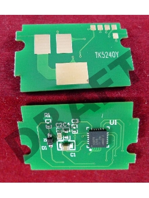 Чип для Kyocera Ecosys P5026cdn/M5526cdn  (TK5240Y) Yellow 3K (ELP, Китай)