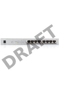 Коммутатор Zyxel GS1008HP Switch PoE +, 8xGE PoE +, tabletop, metal, silent, budget PoE 60 W