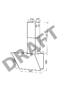 Вытяжка каминная Maunfeld Eagle 60 белый стекло управление: сенсорное (1 мотор)