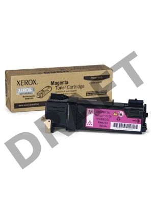 Тонер-картридж Xerox 106R01336 пурпурный для Xerox Ph 6125 (1000 стр.)(Channels)