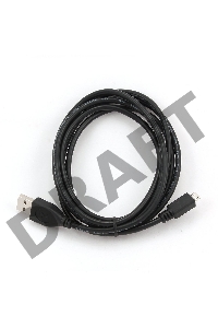 Кабель USB 2.0 Pro Cablexpert CCP-mUSB2-AMBM-10, AM/microBM 5P, 3м, экран, черный, пакет