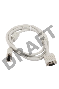 Кабель Gembird/Cablexpert CC-PPVGA-6, Кабель VGA Premium ,15M/15M,1.8м, тройной экран, феррит.кольца, пакет    