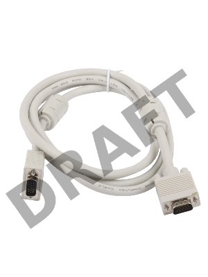 Кабель Gembird/Cablexpert CC-PPVGA-6, Кабель VGA Premium ,15M/15M,1.8м, тройной экран, феррит.кольца, пакет    