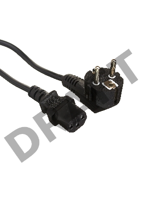 Кабель питания ExeGate Power PC-5P (Евровилка угловая Schuko->С13) VDE-250V-3*0.5-CU, 6A, 5м Кабель питания ExeGate Power PC-5P (Евровилка угловая Schuko->С13) VDE-250V-3*0.5-CU, 6A, 5м