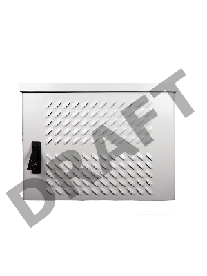 Шкаф уличный всепогодный настен. 6U (600х500), передняя дверь вент. (ШТВ-Н-6.6.5-4ААА)