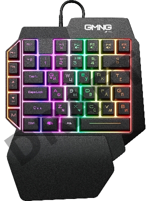 Игровой блок Оклик GMNG 705GK черный USB for gamer LED (подставка для запястий)