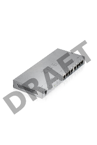 Коммутатор Zyxel GS1008HP Switch PoE +, 8xGE PoE +, tabletop, metal, silent, budget PoE 60 W