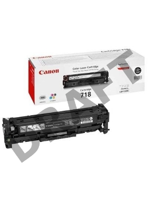 Тонер-картридж Canon Cartridge 718BK (2662B002) черный, 3400 стр., для LBP7200/MF8330/8350
