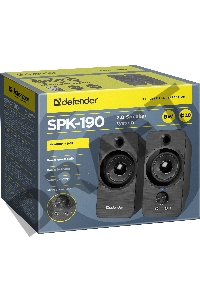 Акустическая система DEFENDER 2.0 SPK-190 BLACK 65190