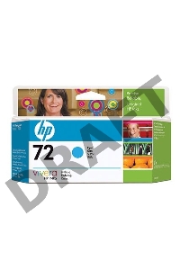 Картридж струйный HP №72 C9371A голубой для HP DJ T1100/T610 (130мл)