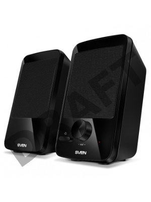 Колонки SVEN 312, черный {2.0, 100 – 20 000 Гц, 4Вт}