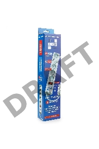 Сетевой фильтр  POWER CUBE 1,9 м.* 5 розеток, светло-серый