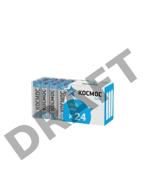 Элемент питания алкалиновый LR03 пласт. бокс (уп.24шт) Космос KOCLR03_24BOX