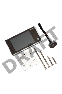 Видеоглазок дверной REXANT (DV-114) с цветным LCD-дисплеем 3.5