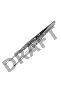 Пинцет прямой, узкий 140 мм Airy (блистер) REXANT