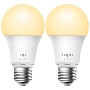 Умная Wi-Fi лампа TP-Link Tapo L510E Smart Wi-Fi Light Bulb, Dimmable, E27 base, 2700K, 220V, 50/60 Hz, 60W Equivalent, Energy Class A+, 2.4GHz, 802.11b/g/n, Tapo APP, Works with Alexa and Google Assistant, Timer and Schedule settings, 2pack