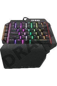 Игровой блок Оклик GMNG 705GK черный USB for gamer LED (подставка для запястий)