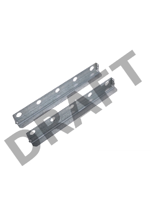 Комплект уголков опорных (направляющие) для настенных шкафов, глубина 580 мм, нагрузка до 50 кг. (УО-58.2)  (2 шт.)