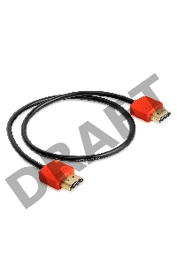 Greenconnect Кабель SLIM 1.0m HDMI 2.0, красные коннекторы Slim, OD3.8mm, HDR 4:2:2, Ultra HD, 4K 60 fps 60Hz, 3D, AUDIO, 18.0 Гбит/с, 32/32 AWG, GCR-51213 Greenconnect Кабель SLIM 1.0m HDMI 2.0, красные коннекторы Slim, OD3.8mm, HDR 4:2:2, Ultra HD, 4K 6