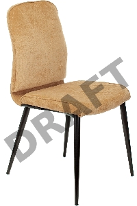 Стул для кухни Бюрократ KF-3_2 комплект 2шт горчичный Velvet 73 металл черный на ножках (KF-3/VELV73_2)