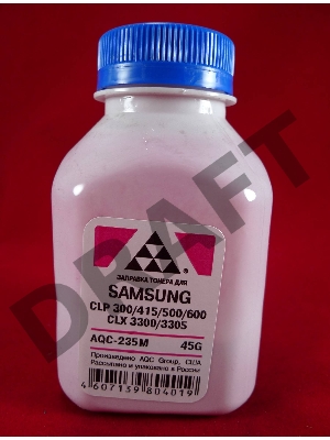 Тонер SAMSUNG CLP 300/315/320/325/360/415/500/510/600/610/660/CLX3300/3305 Magenta, (фл.45г.) AQC фас. Россия