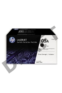 Тонер-картридж комплект HP CE505D черный для LJ P2055/P2035/P2050 (2 упак. х 2300 стр.)