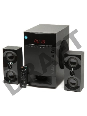 Колонки Dialog Progressive AP-230 BLACK {акустические колонки 2.1, 35W+2*15W RMS, Bluetooth, USB+SD reader}