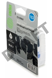 Картридж струйный Cactus CS-C9362 черный для №132 HP DJ5443/D4163 PS2573/C3183 (7ml)