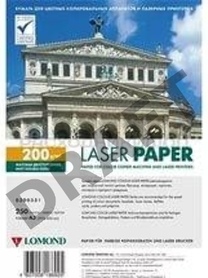 Фотобумага LOMOND Двухсторонняя Матовая, для лазерной печати, 200 г/м2, A3/250л.