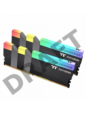 Модуль памяти 16GB Thermaltake DDR4 3600 DIMM TOUGHRAM RGB Black Gaming Memory Non-ECC, CL18, 1.35V, Heat Shield, XMP 2.0, Kit (2x8GB), RTL