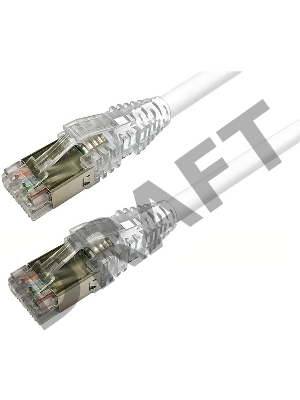 Коммутационный шнур Кат.5E U/UTP RJ-45, LSZH, Цвет: белый, 15м Patch Cord Cat5e U/UTP LSZH white, 15m