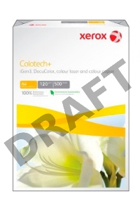Бумага Xerox COLOTECH+А4/120 гр/500 листов/упаковка./170 CIE, (грузить кратно 4 пачкам).