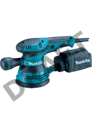 Шлифовальные машины Makita BO5040 ЭШМ,{300Вт,ф125мм,12000об\м,ампл-2.8мм,1.4кг,кор,п\сборник,доп.рукоятка}