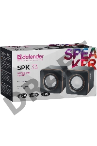 Колонки DEFENDER SPK 33 (2.0 ,5 Вт, питание от USB) 65633