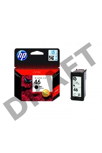 Картридж струйный HP 46 CZ637AE черный для HP DJ Adv 2020hc/2520hc (1500стр.)