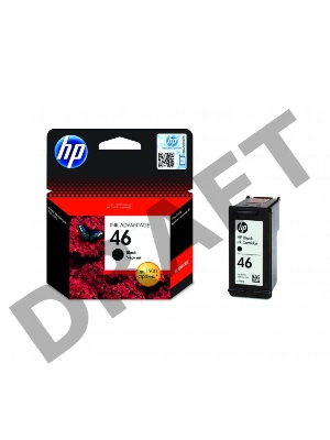 Картридж струйный HP 46 CZ637AE черный для HP DJ Adv 2020hc/2520hc (1500стр.)