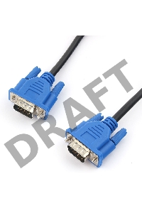 Кабель Gembird/Cablexpert CC-PVGA-6, Кабель VGA Pro, 1.8м, 15M/15M, экран, феррит. кольца    