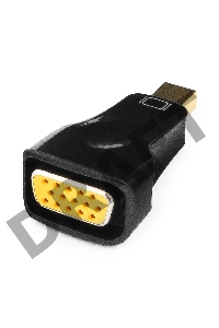 Переходник miniDisplayPort - VGA, Cablexpert A-mDPM-VGAF-01, 20M/15F, черный, пакет