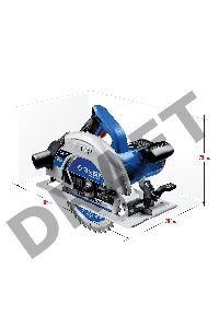 Пила дисковая ЗУБР ПДП-75 Профессионал  90град-75 мм, диск 210 мм, 2000 Вт