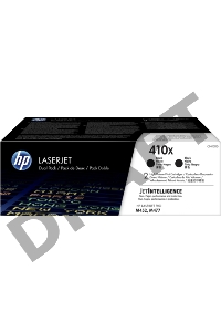 Тонер-картридж HP 410X черный двойная упаковка увеличенной емкости (CF410XD) для HP CLJ M477/M452/M377dw 2 х 6 500 стр.