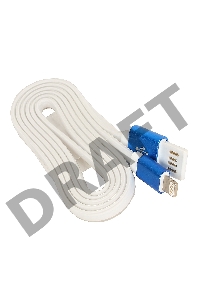 Кабель Gembird  USB 2.0 Cablexpert CC-ApUSBb1m, AM/Lightning 8P, 1м, силиконовый шнур, разъемы синий металлик, пакет