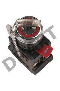 Переключатель AKS22 с ключ. 1-0. 1з+1р ИЭК BSW10-AKS-2-K02