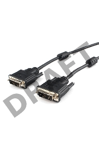 Кабель DVI-D single link Cablexpert CC-DVIL-BK-15, 19M/19M, 4.5м, черный, экран, феррит.кольца, пакет