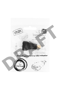 Переходник miniDisplayPort - VGA, Cablexpert A-mDPM-VGAF-01, 20M/15F, черный, пакет